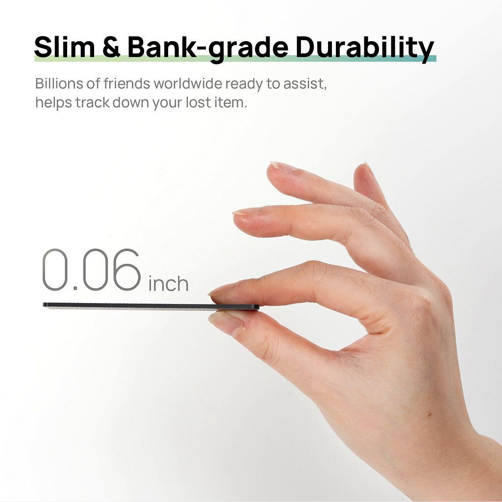 TrackMate Card-Never lose what matters. Introducing the ultra-slim GPS tracker — designed like an ATM card, it fits perfectly in your wallet, bag, or pocket.