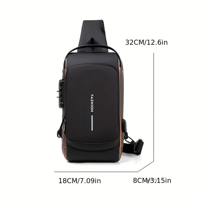 Anti-Theft Men's Sling Backpack