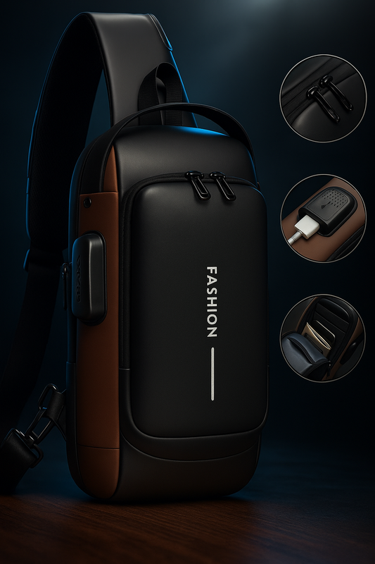 Anti-Theft Men's Sling Backpack